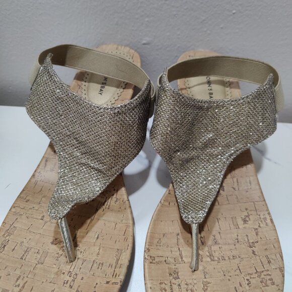 St. Johns Bay Gold Wedges - Picture 3 of 4